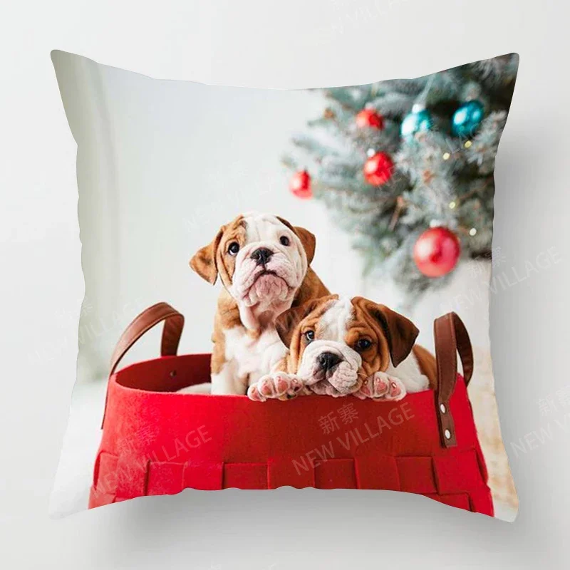 Декоративные наволочки для домашней гостиной рождественские Короткие Плюшевые