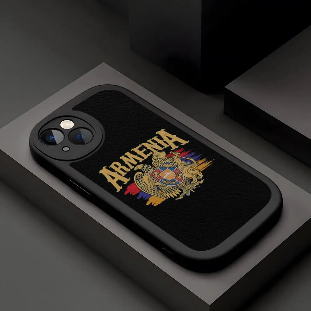 Чехол для телефона с флагом армянии Iphone 12 Pro Max 15 14 11 Mini X Xr Xs 8 7 Puls Se Роскошный чехол