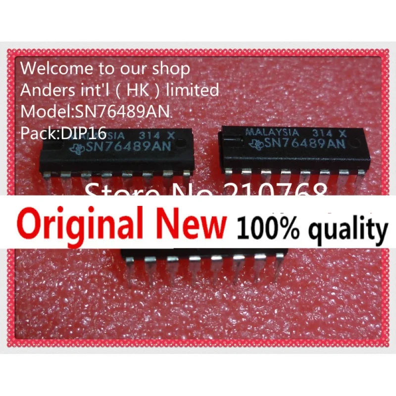

20pcs/lot SN76489AN SN76489 76489AN DIP16 IC chipset Originalle