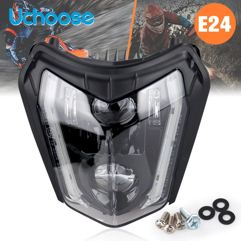 

Motocross Dual Sport Head Light LED Headlight For Ktm 2017-2018 XCF SX F SMC SMR XC-W EXC-F Six Days Dirt Bike Free Shipping