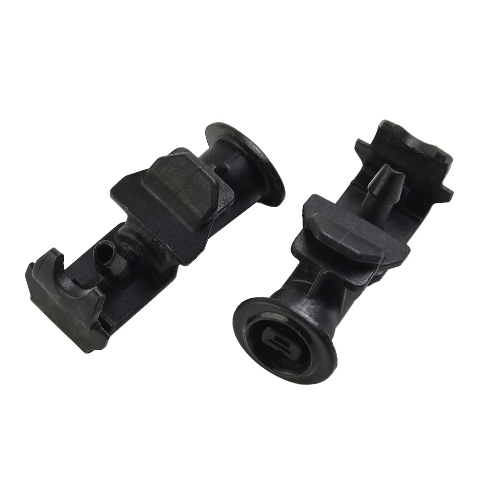 

2Pcs Car Windshield Washer Water Nozzle 7842334000 For Ssangyong Korando C New Actyo 2011-2021 Plastic Black Auto Accessories