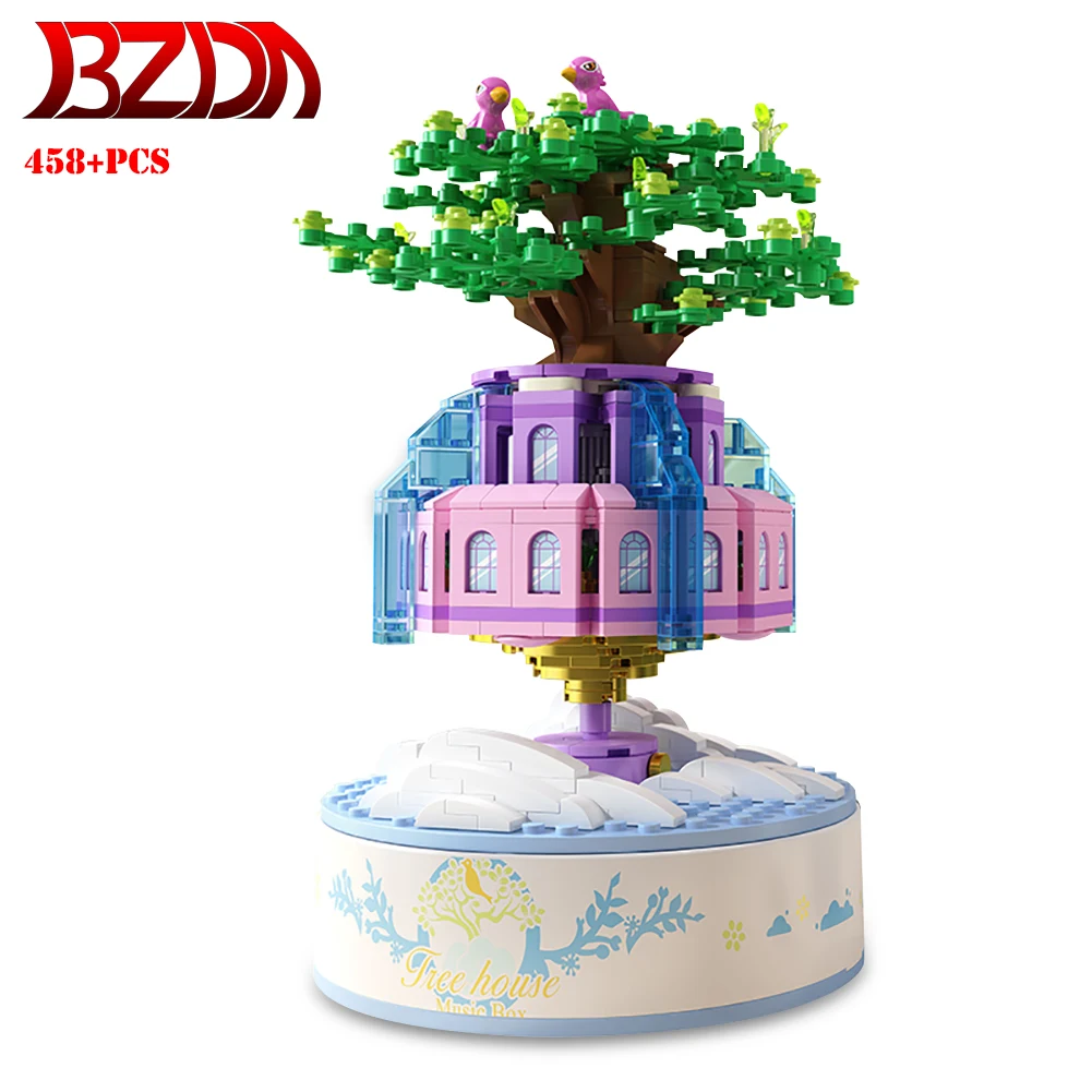 

Серия «городская улица», музыкальный замок небесного города, архитектурная модель дома на дереве, строительные блоки, идеи для деревьев, до...