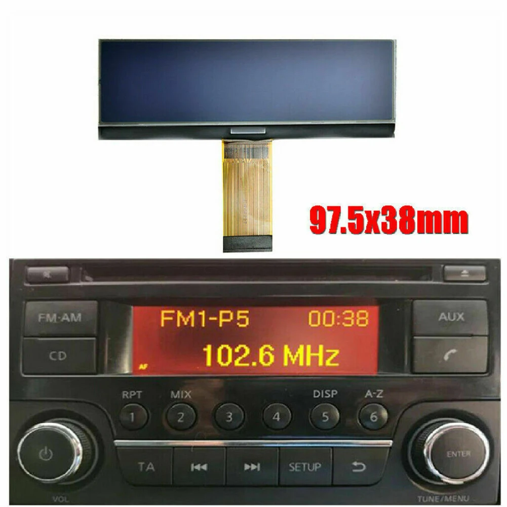 

28185BH30C 28185BH30D CD радио ЖК-дисплей для Nissan 97,5*38 мм Nissan Dualis (2010-2014) 123*36 пикселей фото