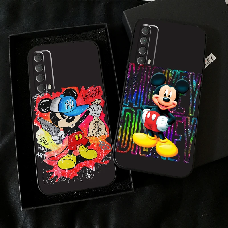 

Disney Mickey Mouse Cartoon Phone Case For Huawei Honor 10 V10 10i 10 Lite 20 V20 20i 20 Lite 30S 30 Lite Pro Liquid Silicon