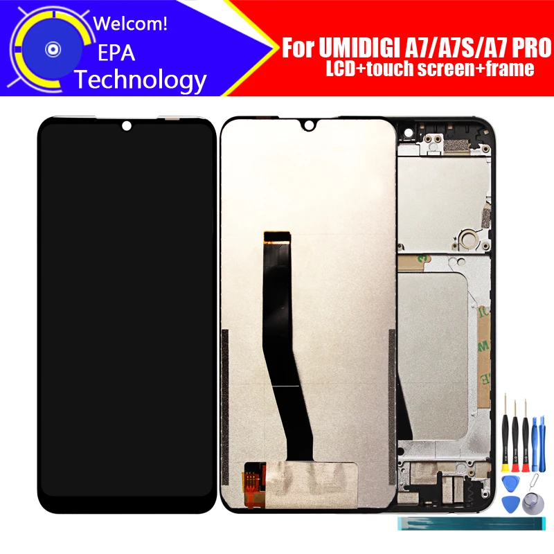 

Top UMIDIGI A7 PRO LCD Display+Touch Screen Digitizer+Frame Assembly 100% Original LCD+Touch Digitizer for UMIDIGI A7 A7S