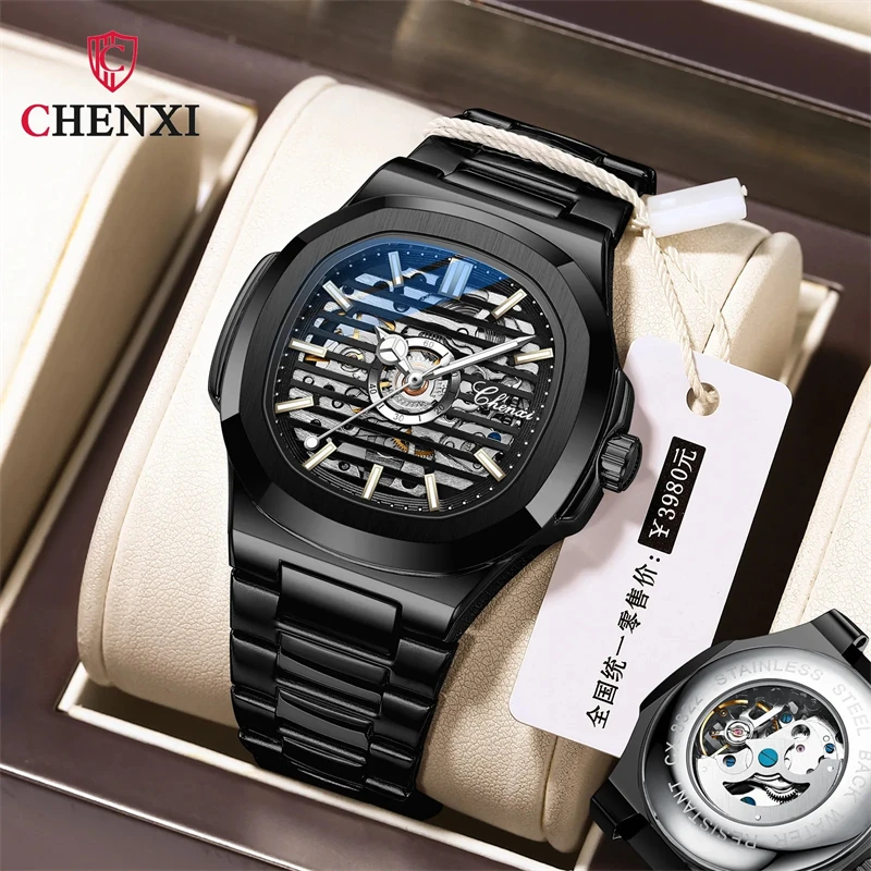 

CHENXI 8822 Fashion New Automatic High-end Brand Men's Waterproof Luminous Mechanical Wrist Mechanic Watch