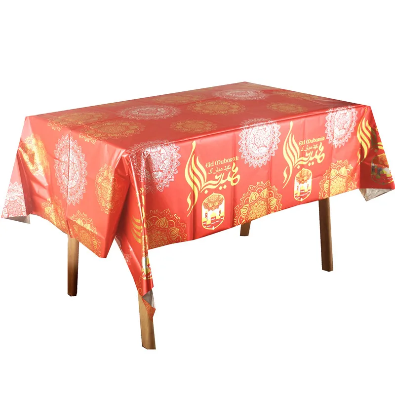 1 шт. одноразовая скатерть EID Mubarak 2024 мусульманская лампа Рамадан кареем Eid Al-Fitr