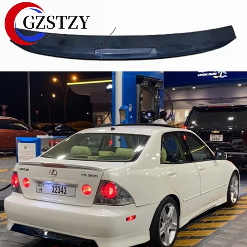 Фото Для Lexus IS200 IS300 Toyota Altezza 1998-2005 с LED-подсветкой, из ABS-пластика, задний спойлер на крышку багажника, автомобильные аксессуары №2