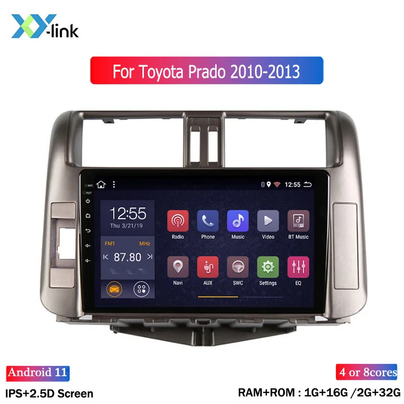 Автомагнитола на Android мультимедийный плеер система GPS-навигации для Toyota LAND CRUISER