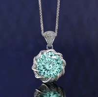 2022 new rich woman series sterling silver lotus necklace female noble light luxury style high end cold temperament