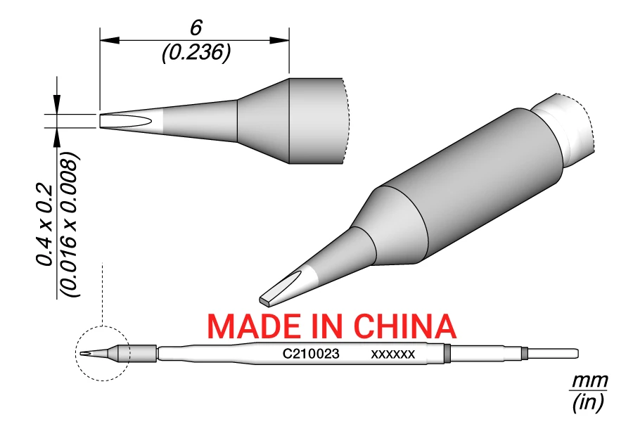 

Сварочный наконечник JBC C210