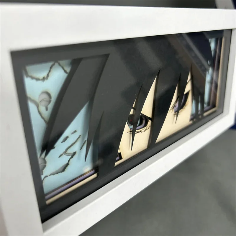 Фото Японская 3D Светодиодная лампа для резьбы по бумаге, 16 цветов, мультяшная манга, тень, светящийся лайтбокс, настольная лампа для мальчиков, подарок другу №3