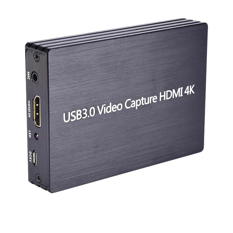

Карта захвата видео 4K 60 Гц Loop HDMI 1080P 60 Гц, пластина для записи игр, микрофон, аудио, USB 2,0 3,0, живая трансляция для PS4, PS5, ПК, камеры