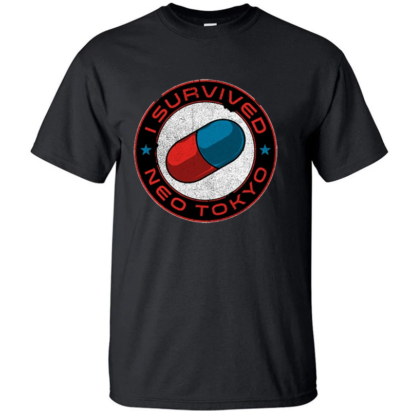 

I Survived Neo Tokyo Graphic T Shirts Tshirt T-shirts Oversized T Shirt Men Tee Clothing Streetwear Tshirts Cotton Summer Tops