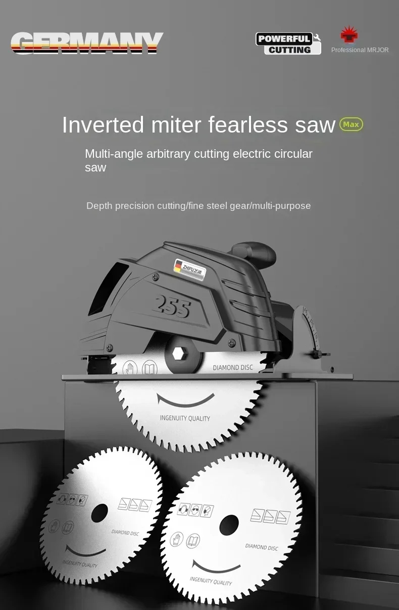 German Schiller Electric Saw - Circular with 7/9/10-Inch Blade and Multi-function for Household Woodworking