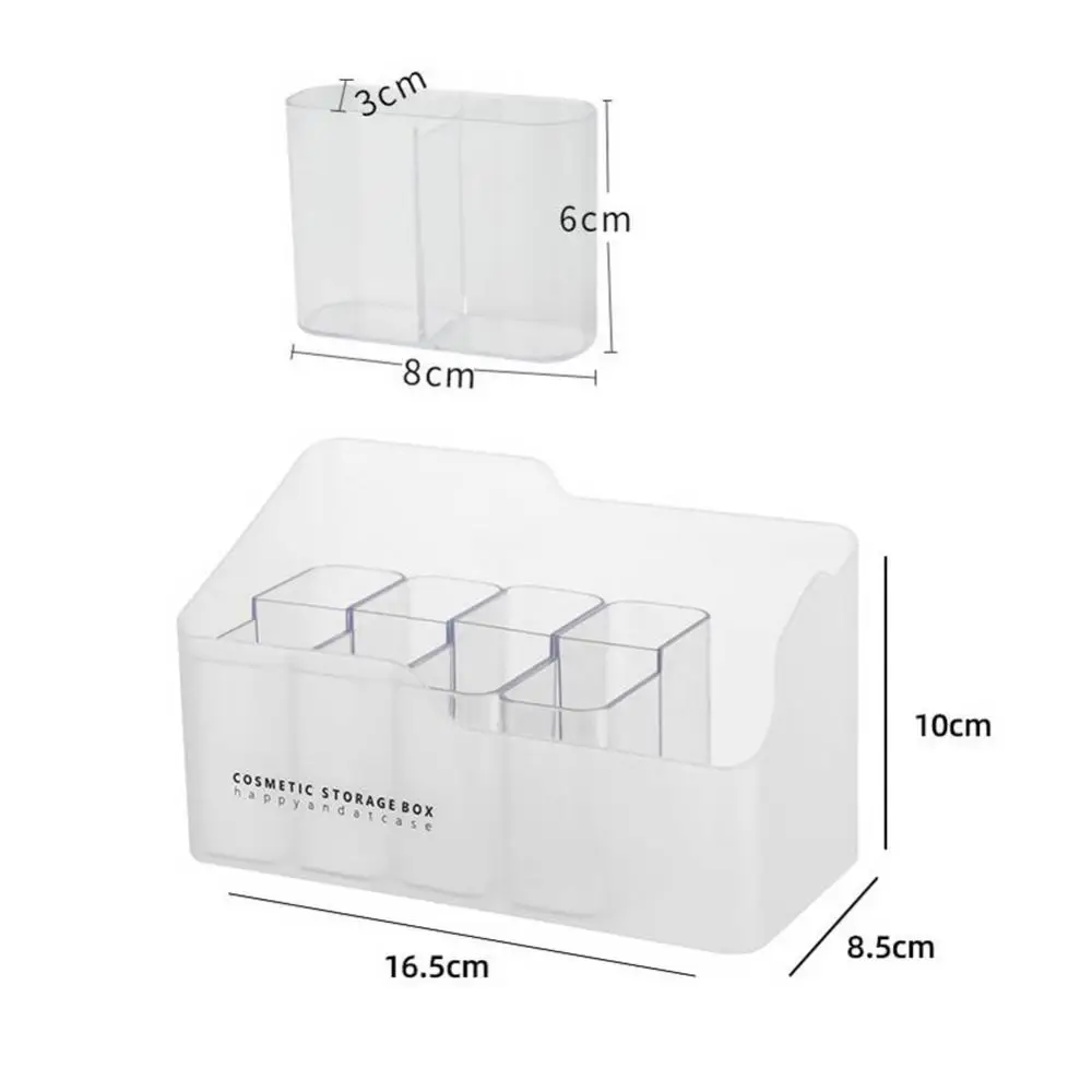 

Storage Tray Lipstick Cases Transparent Make Up Organizer Box Plastic Multifunctional Makeup Storage Box Fashion Durable