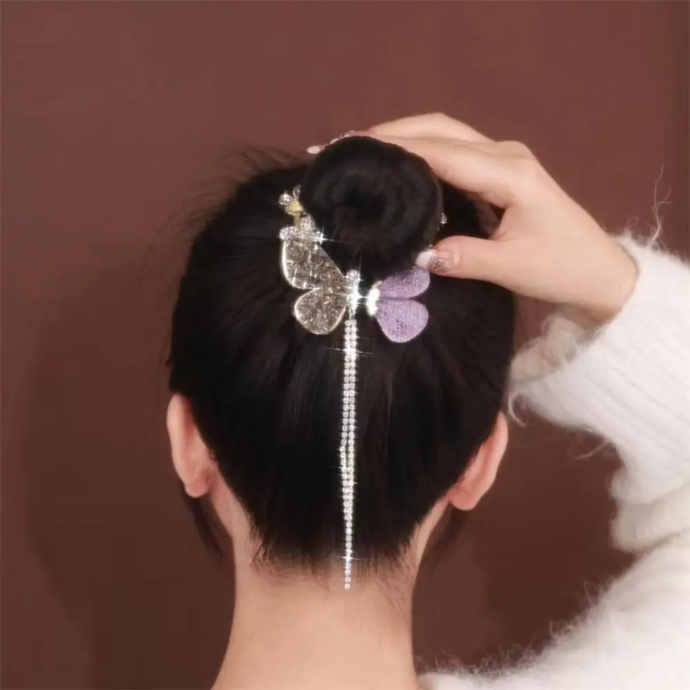 

Fairy Butterfly Plate Hair Buckle Retro Hair Claw Temperament Ponytail Fixed Clip Hair Bun Fixed Clip Small Hair Claws