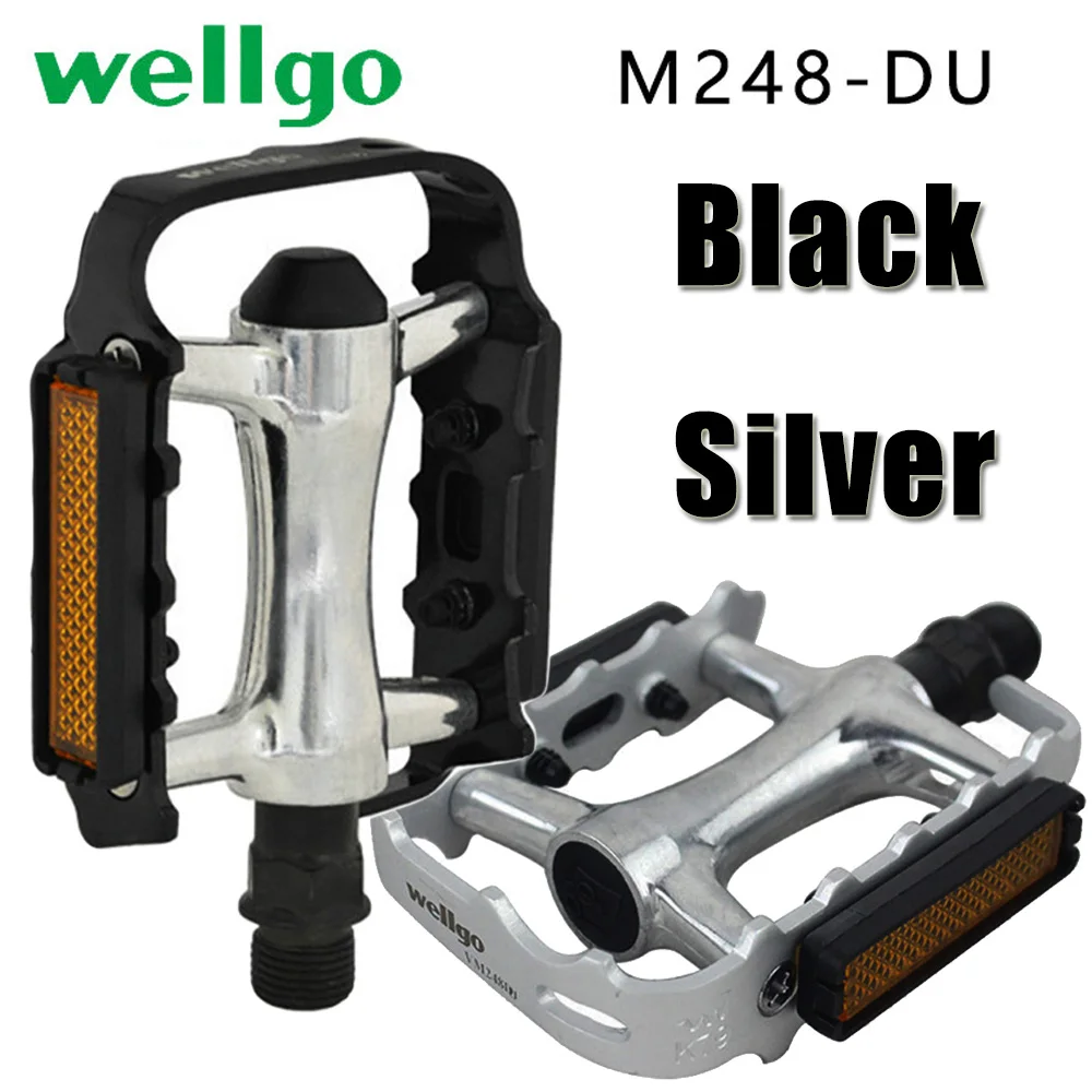 Pedal Mtb Accessories M248du Aluminum Alloy Black Silver Mou