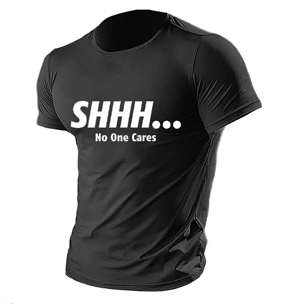 

Men's Summer Short Sleeve T-shirt Letter Printed Pattern Top TEE Extra Large Loose Cotton Short Sleeve Men's T-shirt