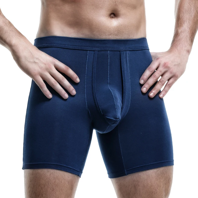 Трусы-боксеры мужские из модала пикантное нижнее белье однотонные дышащие трусы
