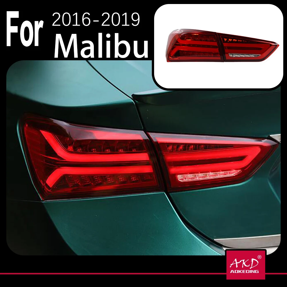 

AKD Car Model Tail Lamp for Chevrolet Malibu XL Tail Light 2017-2019 LED Rear Lamp DRL Dynamic Signal Brake auto Accessories