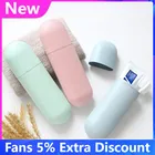 Модный портативный бокс для хранения зубных щеток 1 шт., чехол для зубных щеток для путешествий, кемпинга, безопасный органайзер для хранения, для здоровья, ванной комнаты