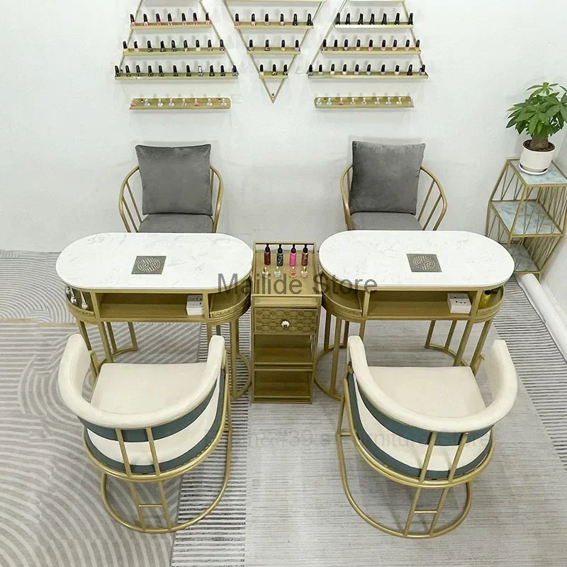 Современные железные столы для ногтей мебели салона красоты профессиональный