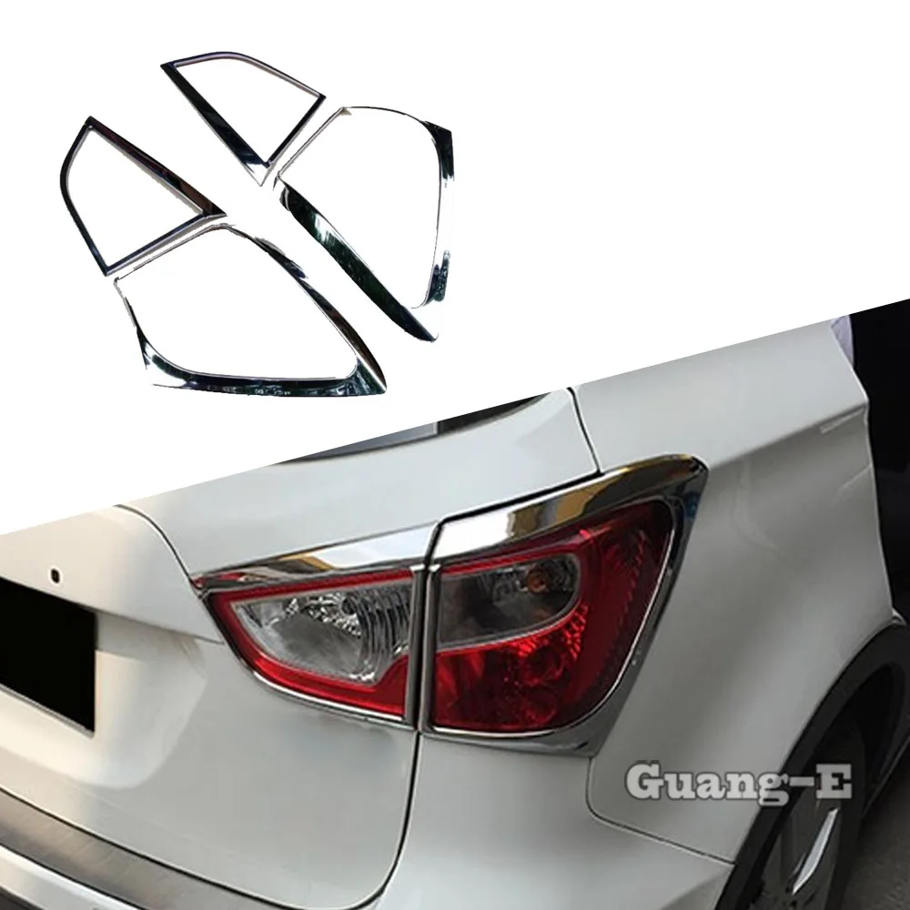 

For Suzuki S-cross Scross SX4 2014 2015 2016 2017 Car Styling Detector ABS Chrome Trim Back Tail Rear Light Lamp Frame Parts