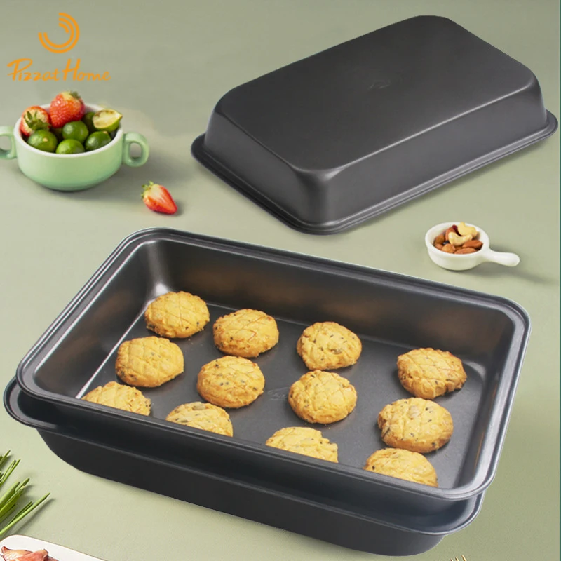 

PizzAtHome 30/32/34cm Biscuit Pan Non-stick Hard Coating Pan Carbon Steel CakePan Easy to Demould Pizza Dishes Pan Baking Dishes