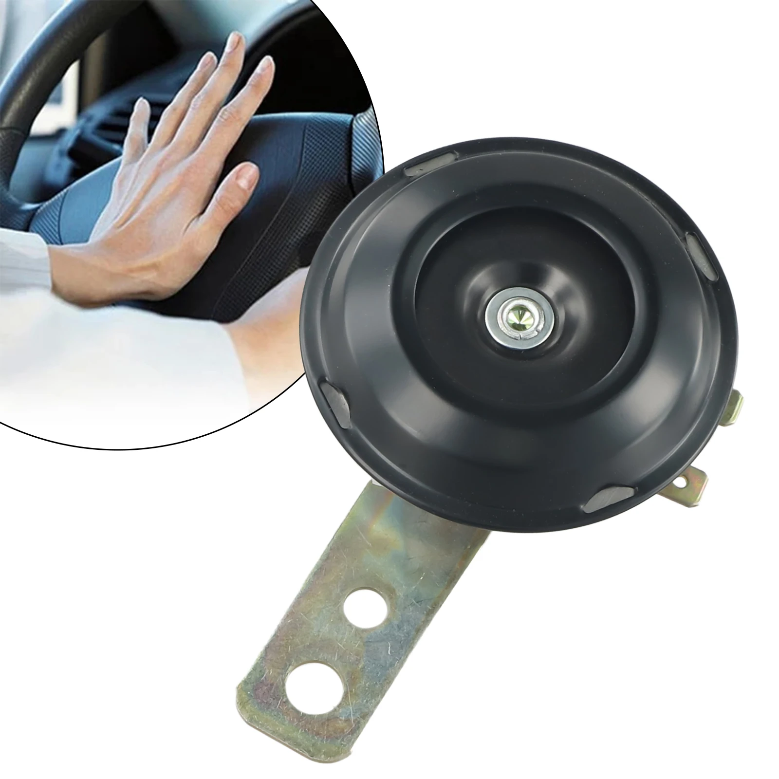 1 шт. мотоциклетный звуковой сигнал DC12V черный электрический сильный шок Universa-l