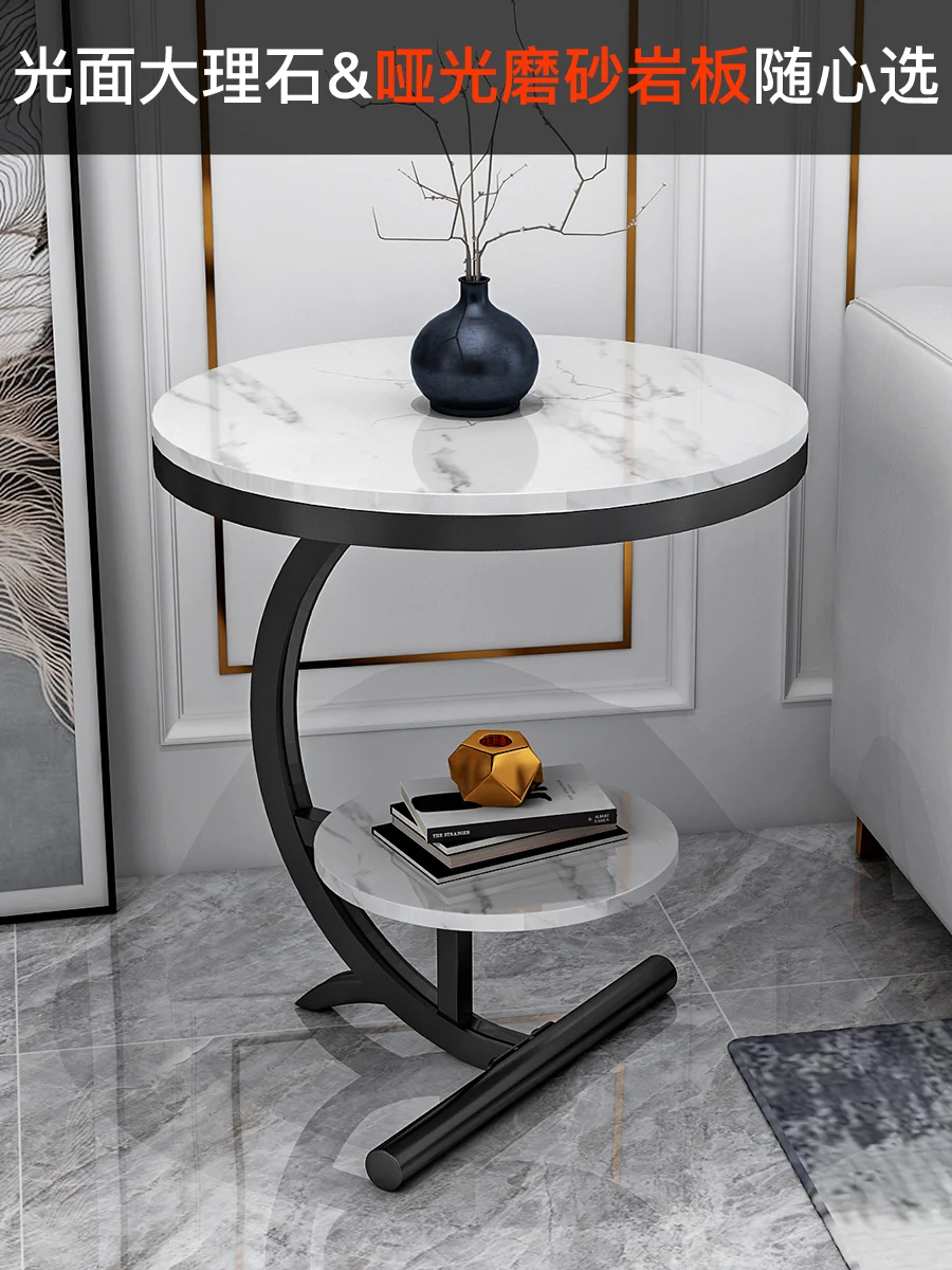 Итальянский минималистичный круглый комбинированный кофейный столик для