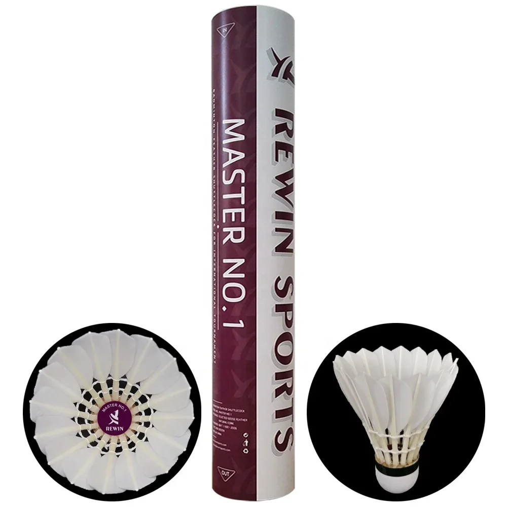 10 трубок AS50 высококачественный волан для бадминтона с гусиными перьями мяч