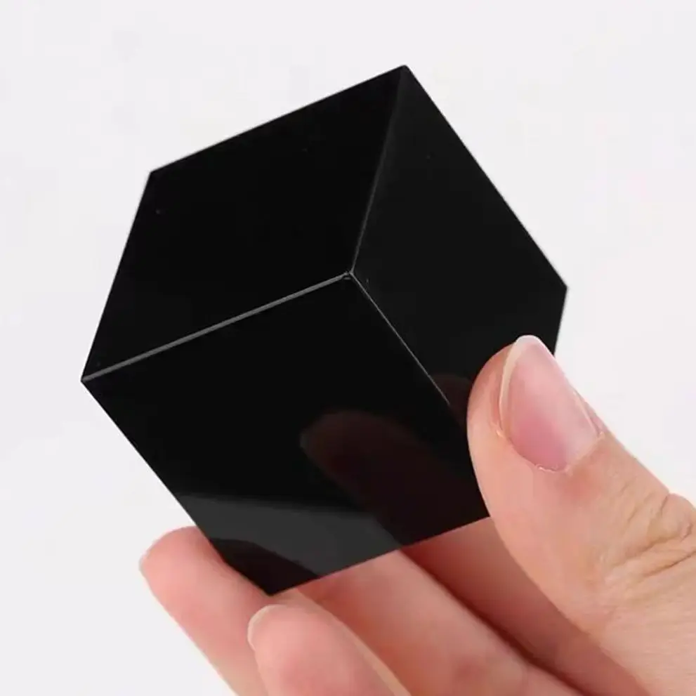 Кристалл обсидиан куб