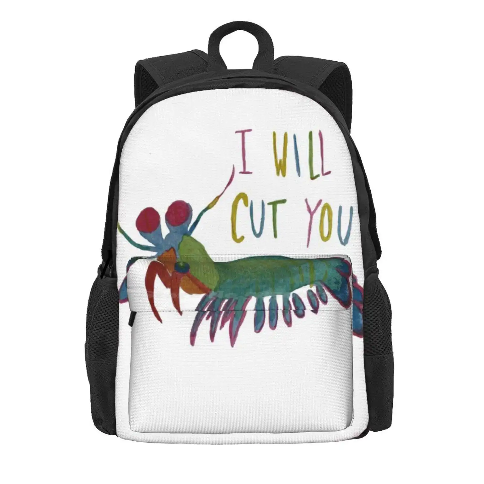 Горячая Распродажа школьный рюкзак с изображением маньтиса креветки мерцания