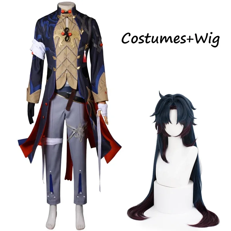 Honkai звезда рельс лезвие косплей костюм парик игра униформа серьги Stellaron Астрал