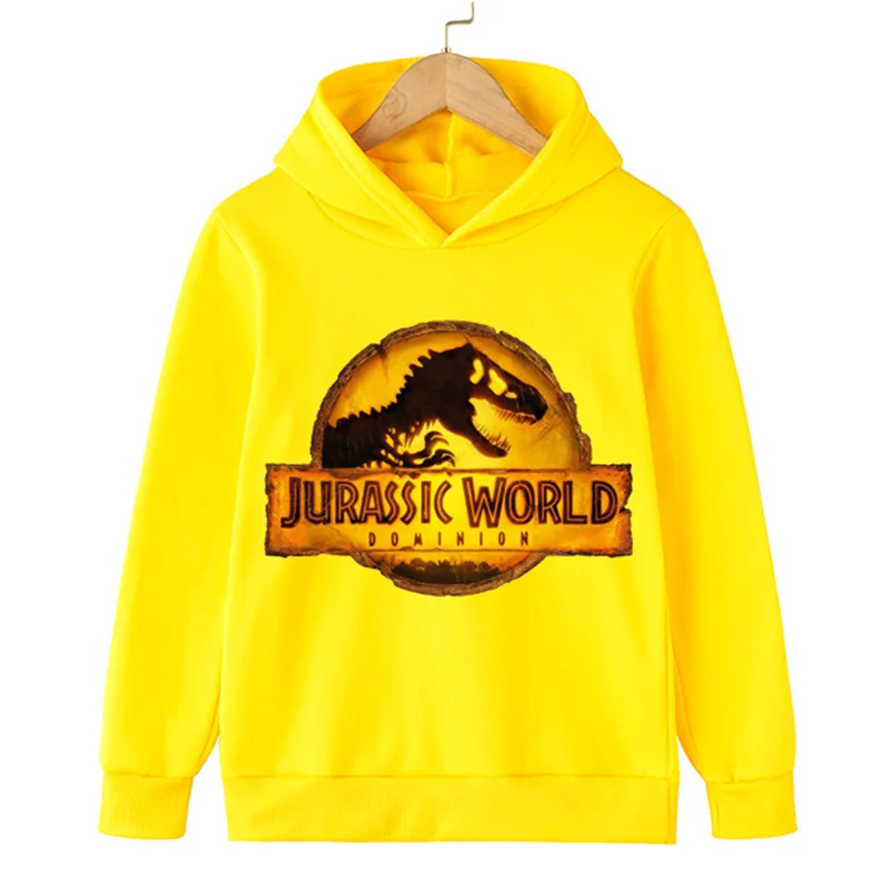 

Jurassic World Dominion Kids Hoodies Children Cotton Clothing Baby Girl Long Sleeve Anime Pullover Sweatshirt Casual Hooded Tops