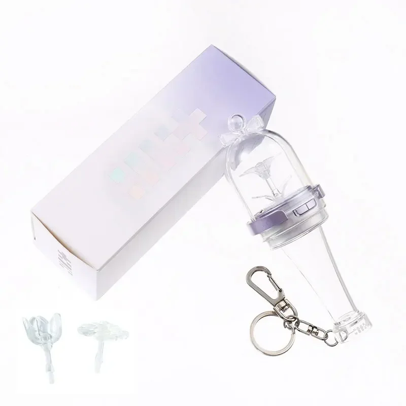 Фото Новые иллюзии Мини-фонарик Lightstick Симпатичная волшебная палочка с 3 типами цветочного сердечника Мока Wonhee Minju Мини-ручная лампа для фанатов в подарок №4