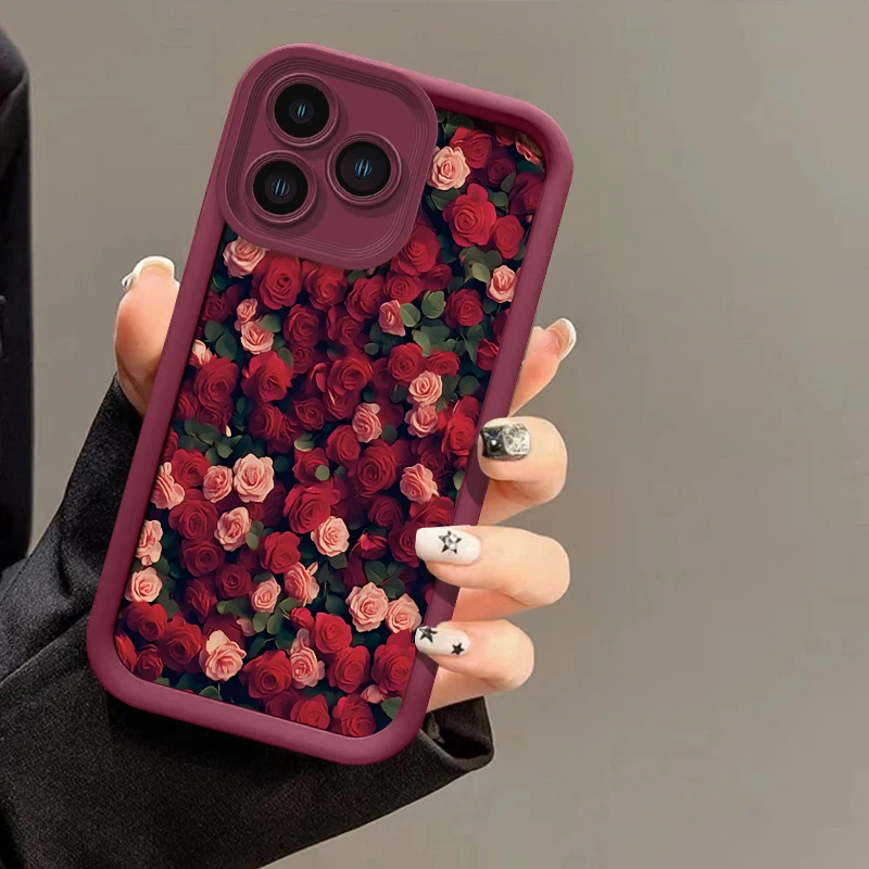 Чехол для Infinix Tecno Camon 30 20 Pro с милыми розами и цветами защита объектива камеры