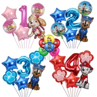 paw patrol birthday decor party supplies chase skye marshall boy and girl birthday party decoration foil film balloons kids toys