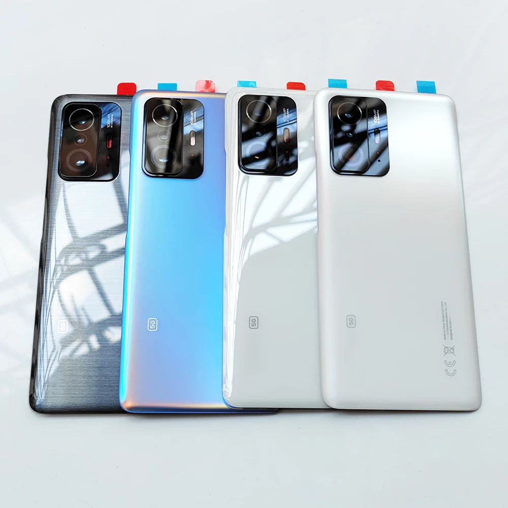 OEM A + Задняя стеклянная крышка для Xiaomi 11T Pro 5G Крышка Сменный аккумулятор задняя