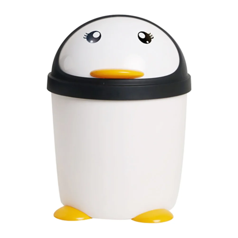 

Trash Can Garbage Bin Mini Bucketwaste Kitchen Container Desktop Basketlid Wastebasket Desk Animaltiny Cute Holder Tabletop