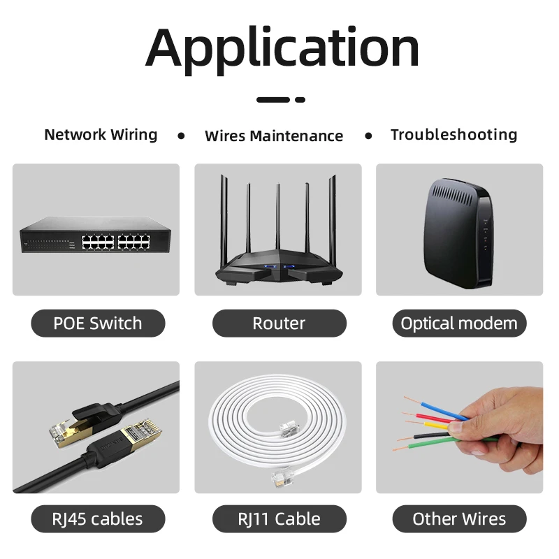 MESTEK Проводные трекеры отслеживание сети LAN Кабельный тестер инструменты для