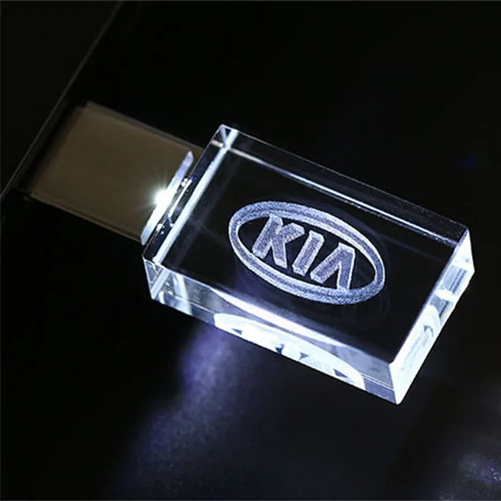 Креативная кристаллическая USB-флешка 128 ГБ с бесплатной гравировкой логотипа