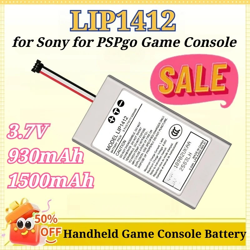 Фото Аккумулятор LIP1412 3.7V 930mAh / 1500mAh для игровой консоли Sony PSPgo, перезаряжаемый №1