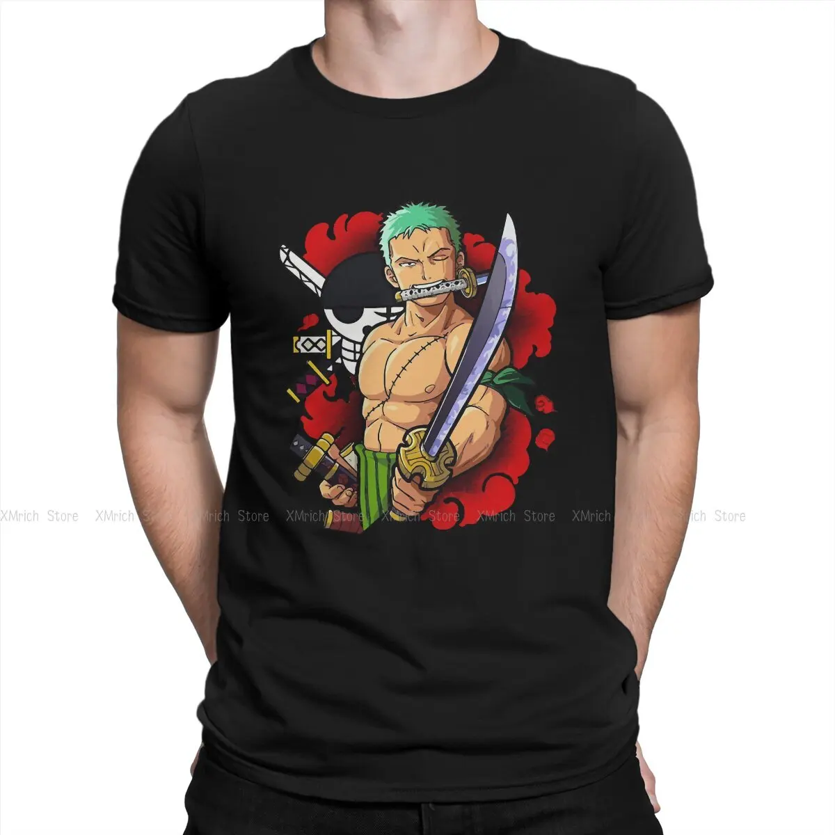 

One Piece Nami Sanji Anime Man TShirt Zoro Individuality T Shirt Original Streetwear Hipster