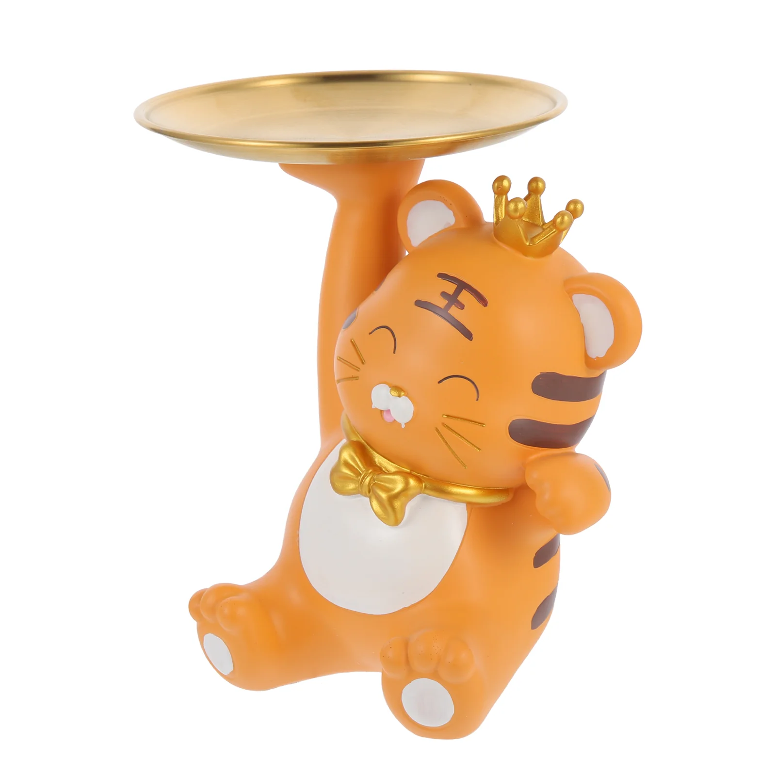 

Decorative Tiger Adornment Living Room Candy Dish Desktop Sundries Holder