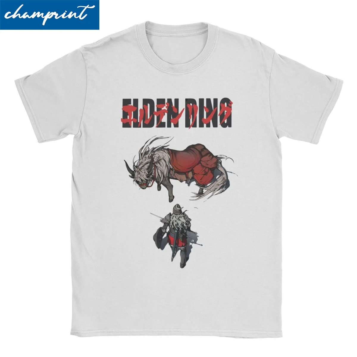 

Men Women The Kinght And The Legendary Horse T Shirts Elden Ring Dark Souls Games Cotton Clothes Vintage Tees Gift Idea T-Shirts