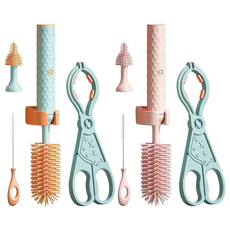 

Электрическая силиконовая щетка для бутылки, Детская соска, соломинка, скребок для мытья стеклянных стаканчиков, для кухни, водостойкая Очистка