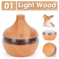 air humidifier household electric usb led colorful night light wood grain ultrasound mist maker aroma diffuser moisturize water