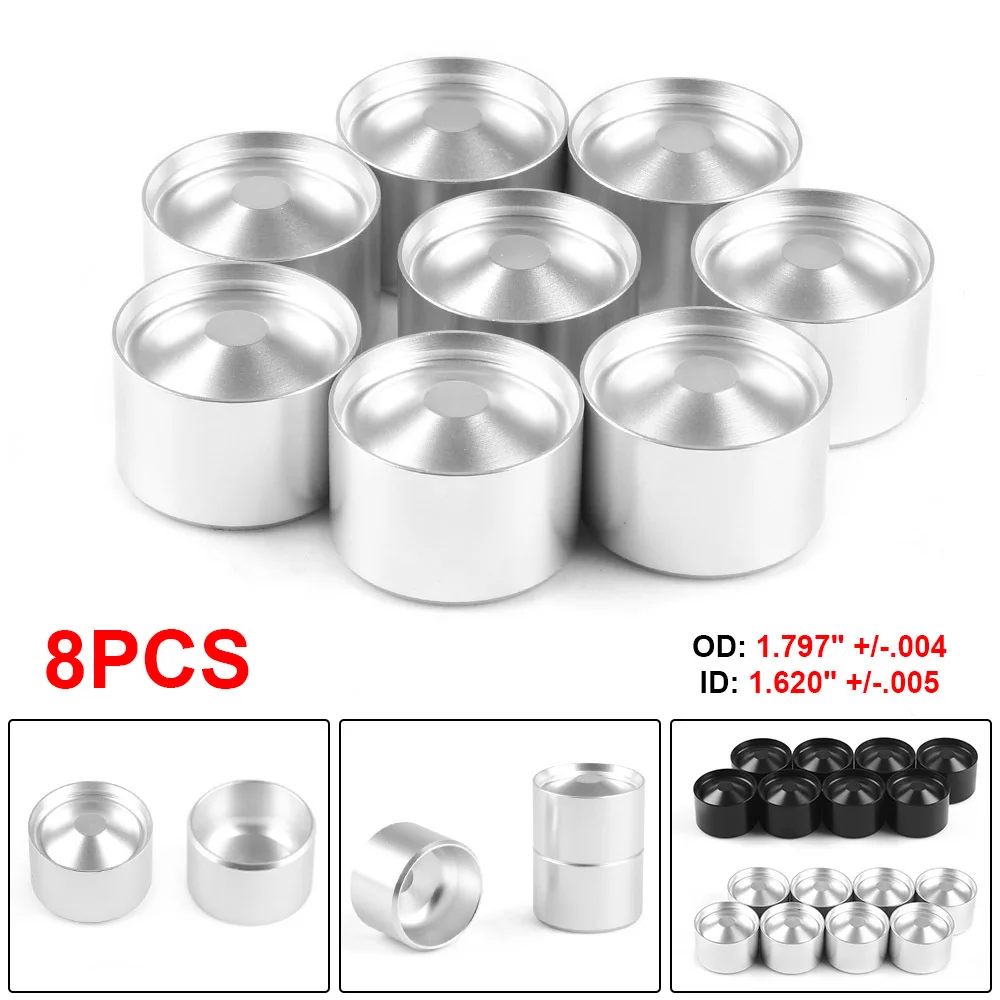 8 X Aluminum Storage Cup Fuel Filter For NAPA 4003 WIX 24003 OD 1.797